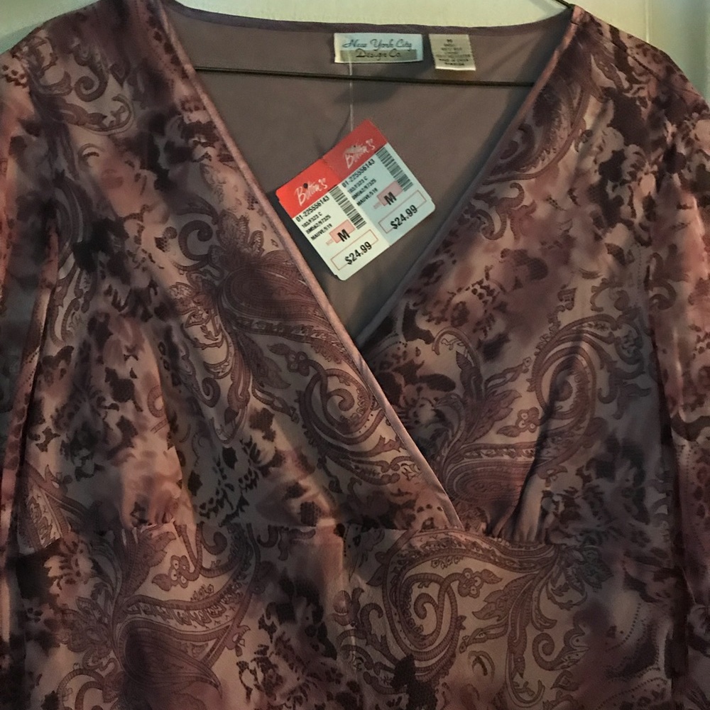 New York City Design Co. Criss Cross Blouse